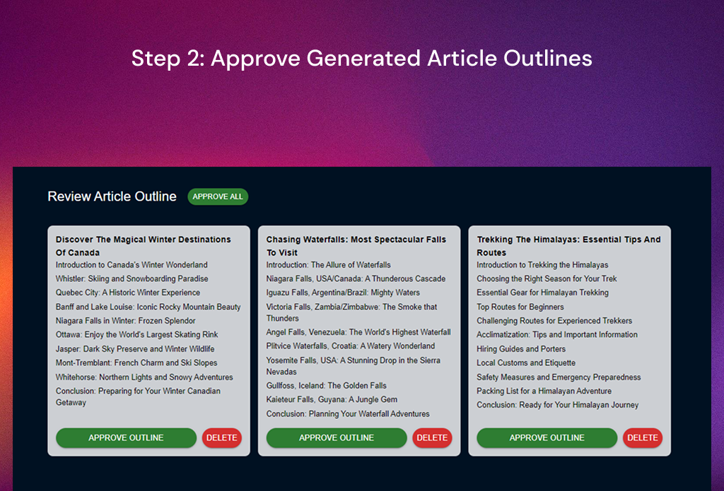 Content Projects screenshot 6