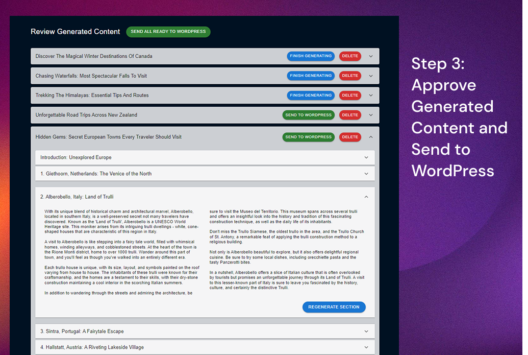 Content Projects screenshot 7