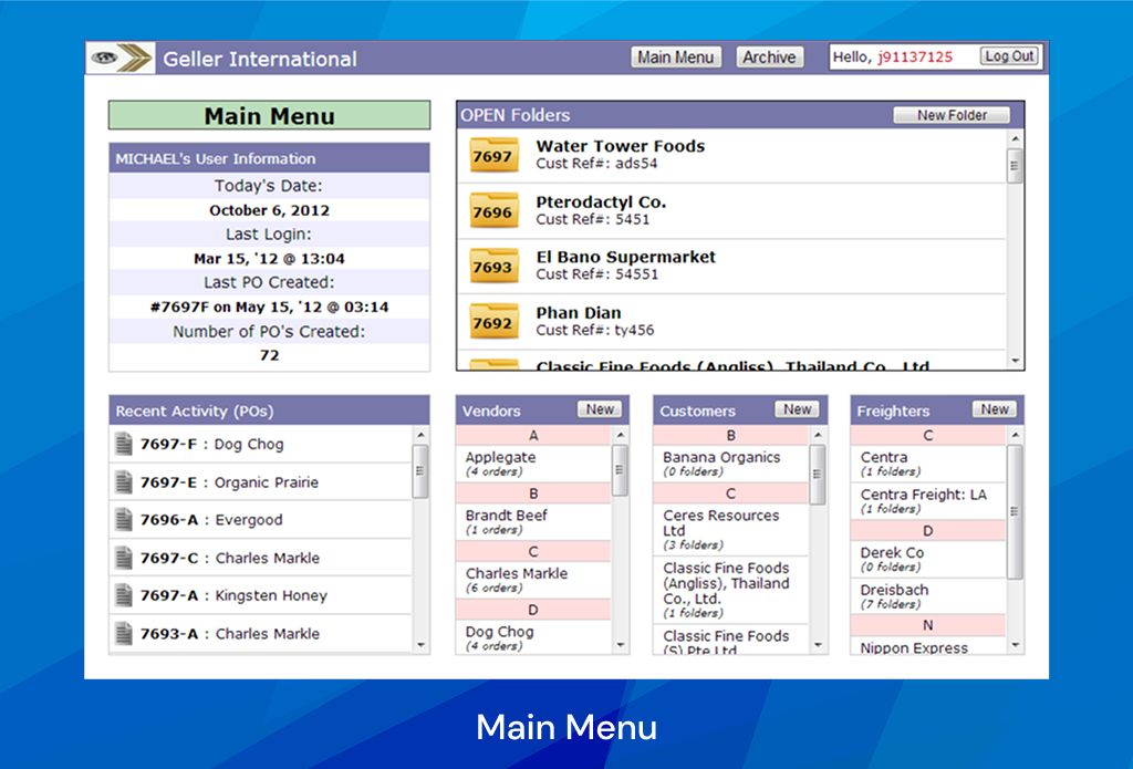 Geller Portal screenshot 3