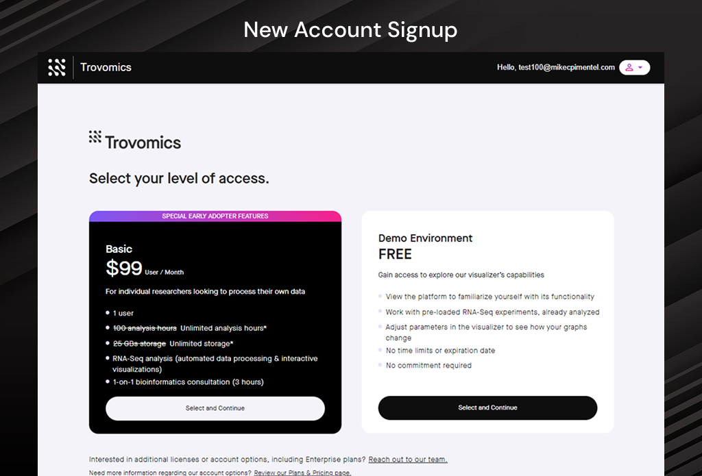 Trovomics Platform screenshot 4