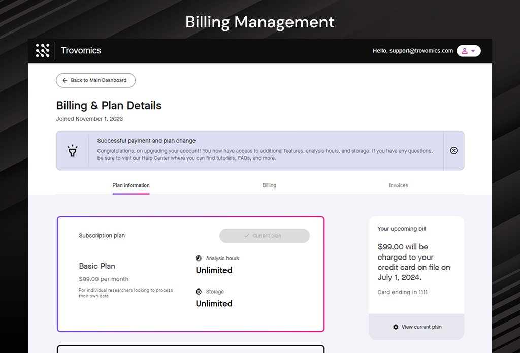Trovomics Platform screenshot 6